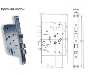 Solity GSP-2000BK BLACK Электронный дверной замок с отпечатком пальца Solity GSP-2000BK BLACK Электронный дверной замок с отпечатком пальца